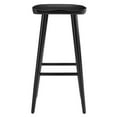thumbnail image 6 of Saville Backless Wood Bar StoolsSet of 2 in Black, 6 of 10