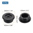 thumbnail image 2 of Uxcell 5 Pack Cable Cord Grommet, 1" Inch (25mm) Desk Grommet Flexible Rubber Grommets Wire Hole Cover Pass Through for Office Computer Desk Wire Organizer, Black, 2 of 7