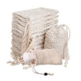 thumbnail image 2 of 10pcs Soap Bag Bar Soap Pouch Sisal Soap Saver Bags Mesh with Drawstring for Exfoliating Shower Scrubber Bath Massaging, 2 of 11