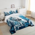 thumbnail image 3 of YST Lion Comforter Set Daisy Flowers Bohemian Decor, Queen, (2 Count), 3 of 5