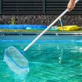 thumbnail image 4 of 3 Pcs Swimming Pool Cleaning Kit,12 ft Telescopic Aluminum Pole16.9 Inch Brush Head with Fine Mesh Skimmer Net Swimming Pool Cleaner for Spas, Hot Tub Fountains, 4 of 5