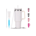 thumbnail image 1 of Vaso Taza Térmico Acero Inoxidable Diamante Calor/frí 40oz Xtellar blanco, 1 of 4