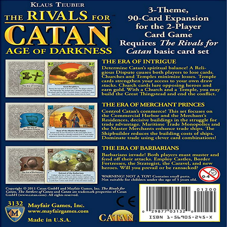Settles Of Catan Rivals For Catan 2 Player Game