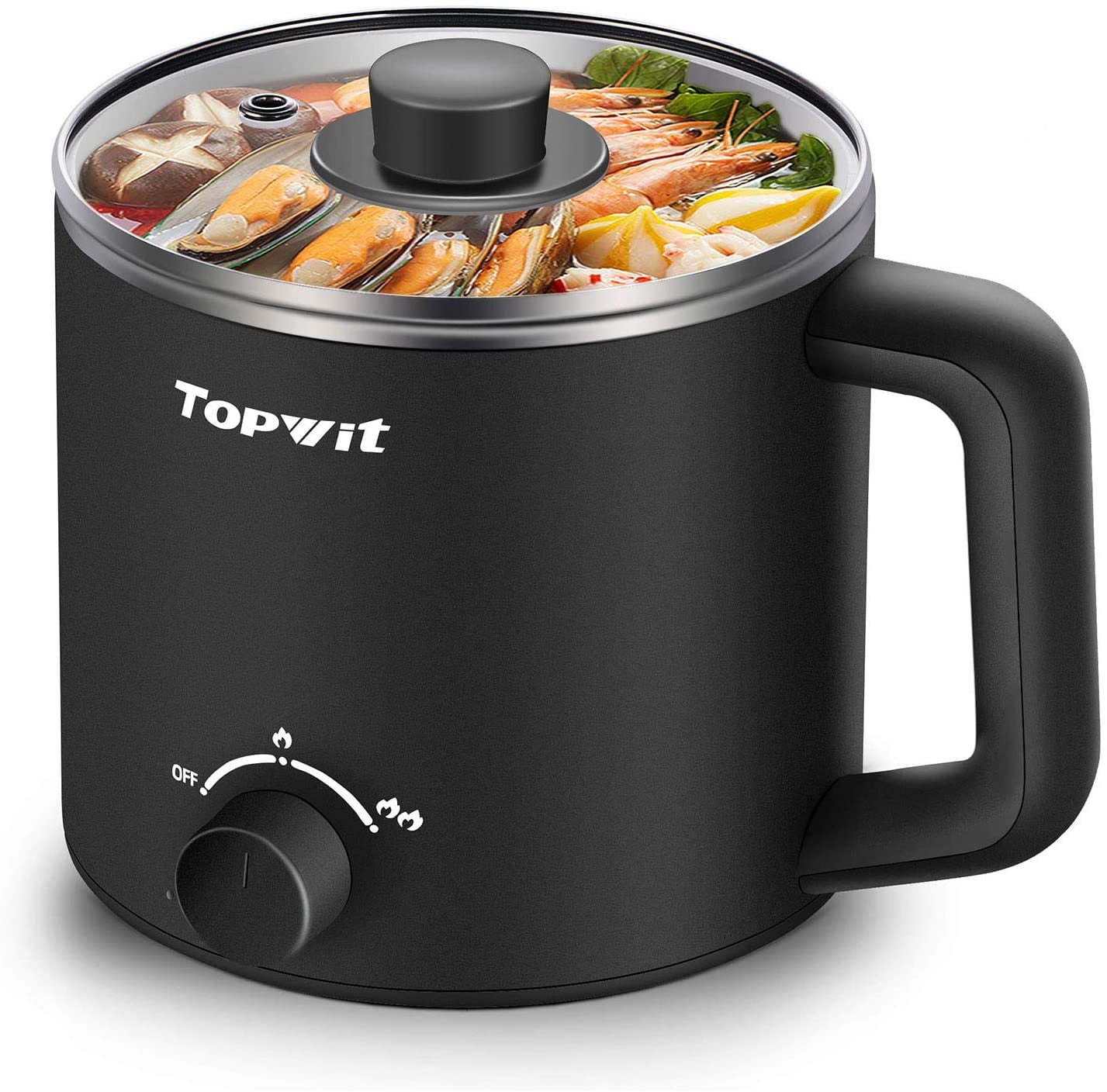 Electric Hot Pot & 1.2L Small Rice Cooker Multi-Function Kitchen Appliance for Home Cooking