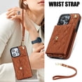 thumbnail image 2 of Pour Iphone 16 Pro Max Portefeuille Horizontal en Cuir, Iphone 16 Pro Max, 2 of 7