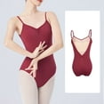 thumbnail image 2 of QHFBli Ballet Leotards for Women, Backless Camisole Bodysuit With Adjustable Straps, Full Lining Dancewear, 2 of 5