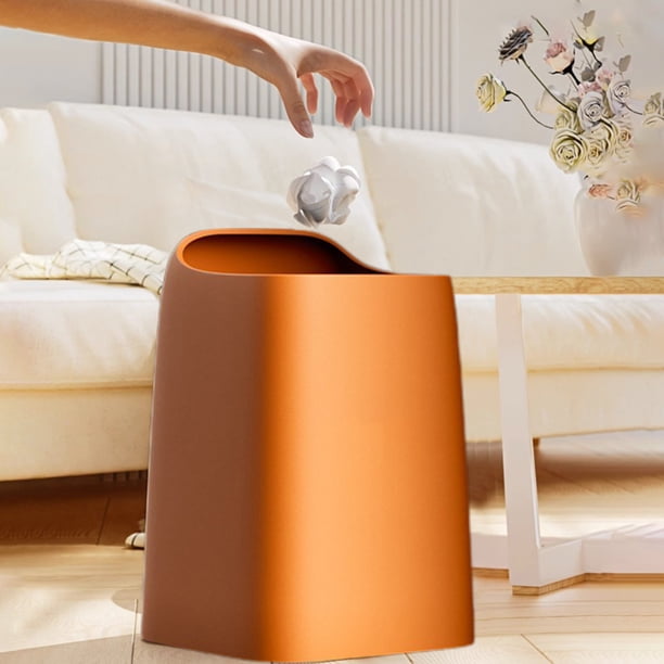 Basurero de doble capa con bolsa oculta | Basurero con pedal de gran capacidad de 13 galones | Contenedor de basura moderno para baño y cocina, ideal para casa, oficina o dormitorio | Papelera de