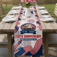 thumbnail image 4 of Anniversary USA Flag Table Runner 70 Inches, Eagle American Retro Bed Runner Dresser Scarves Tabletop for Indoor Outdoor Parties/Ceremony/Banquet, 13" x 70", 4 of 9
