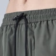 thumbnail image 4 of vdgthytj Cargo Pants for Men Pleated Elastic Drawstring Waist Wide Leg Baggy Streetwear Fall Casual Outdoor Pants with Pockets(XX-Large,Army Green), 4 of 5