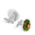 thumbnail image 3 of Tangerine Men's Cufflinks for Formal Attire, Made of Stainless Steel, for Business Meetings, 3 of 6