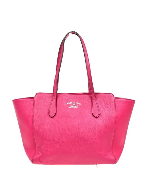 Pre-Owned Gucci Swing Leather Pink Leather Tote Bag Bag
