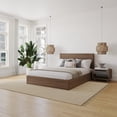 thumbnail image 3 of Nexera Milo 3-Piece Reversible Storage Bedroom Set, Brown, Double, 3 of 6