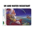 thumbnail image 2 of Christmas Holiday Santa Claus Night Sleigh Ride Home Business Office Sign, 2 of 7