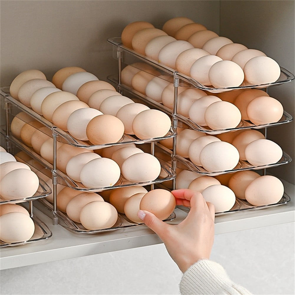 Egg Container Ladder Style Egg Organizer Holder Storage Box Eggs Dispenser Tray