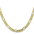 thumbnail image 2 of Primal Gold 10 Karat Yellow Gold 5mm Light Concave Figaro Chain, 2 of 4