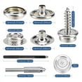thumbnail image 4 of Canvas Snap Kit,Marine Grade Stainless Steel Snaps,Screw Snaps,Boat Cover Snaps,Carpet Snap Kit with Sett, 4 of 6