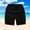 Black, variant on CYRBOKO Boys Summer Shorts, Cotton Loose Elastic Waist Casual Shorts with Pockets Black Size 7-8T