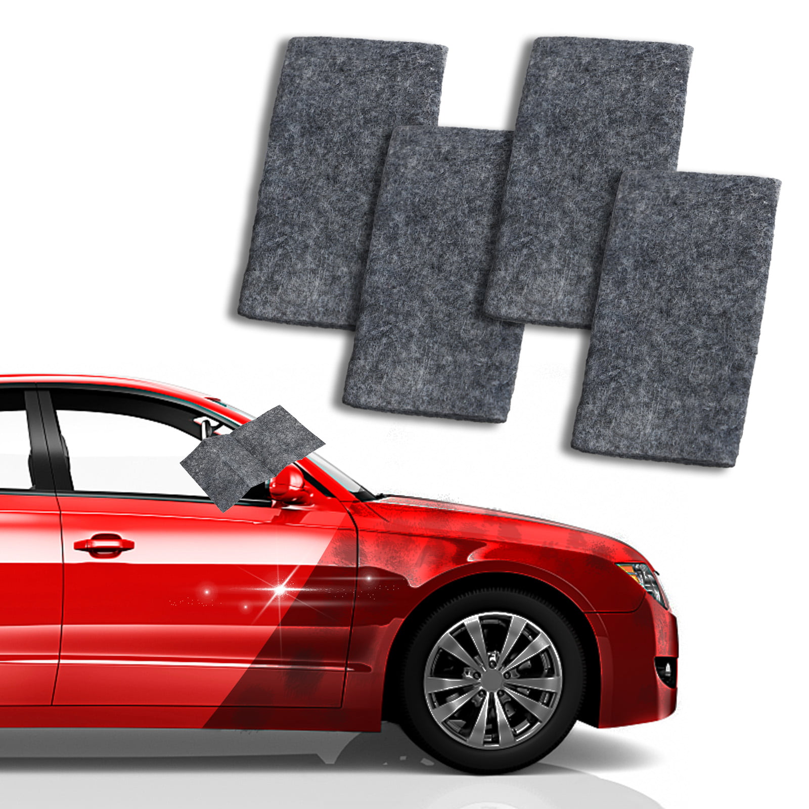 Nano Car Scratch Remover Cloth 3PCS Black Multipurpose Car Scratch Nanomagic Cloth and Light Paint Scratches Remover Scuffs on Surface Car Scratch Remover Kit for Repairing Car Scratches 