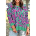 thumbnail image 1 of a.Jesdani Chic Drop Shoulder Art Print Sweater - Green Vibrance, 1 of 8