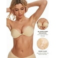 thumbnail image 4 of Wingslove Adhesive Bra Reusable Strapless Self Silicone Push-up Invisible Sticky Bras for Backless Dress, Light Nude A, 4 of 4