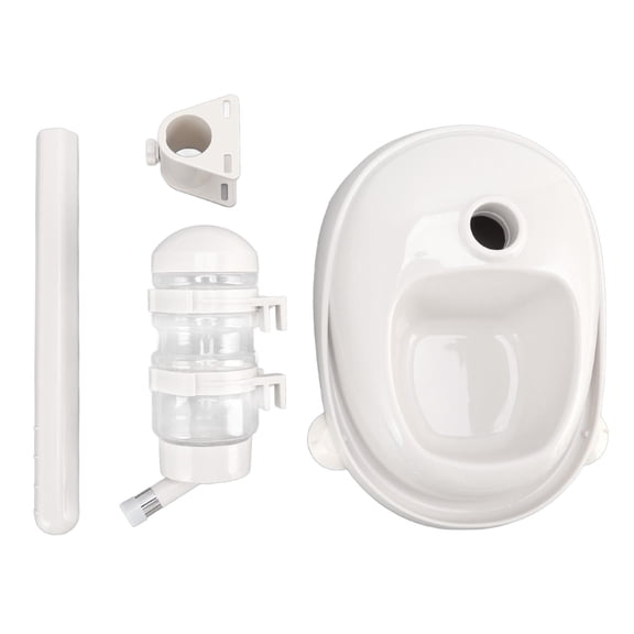 BOKYAN 2-in-1 Adjustable Pet Water & Food Dispenser with Detachable Bowl, Non‑Slip Base, Rotatable Design for Dogs & Cats