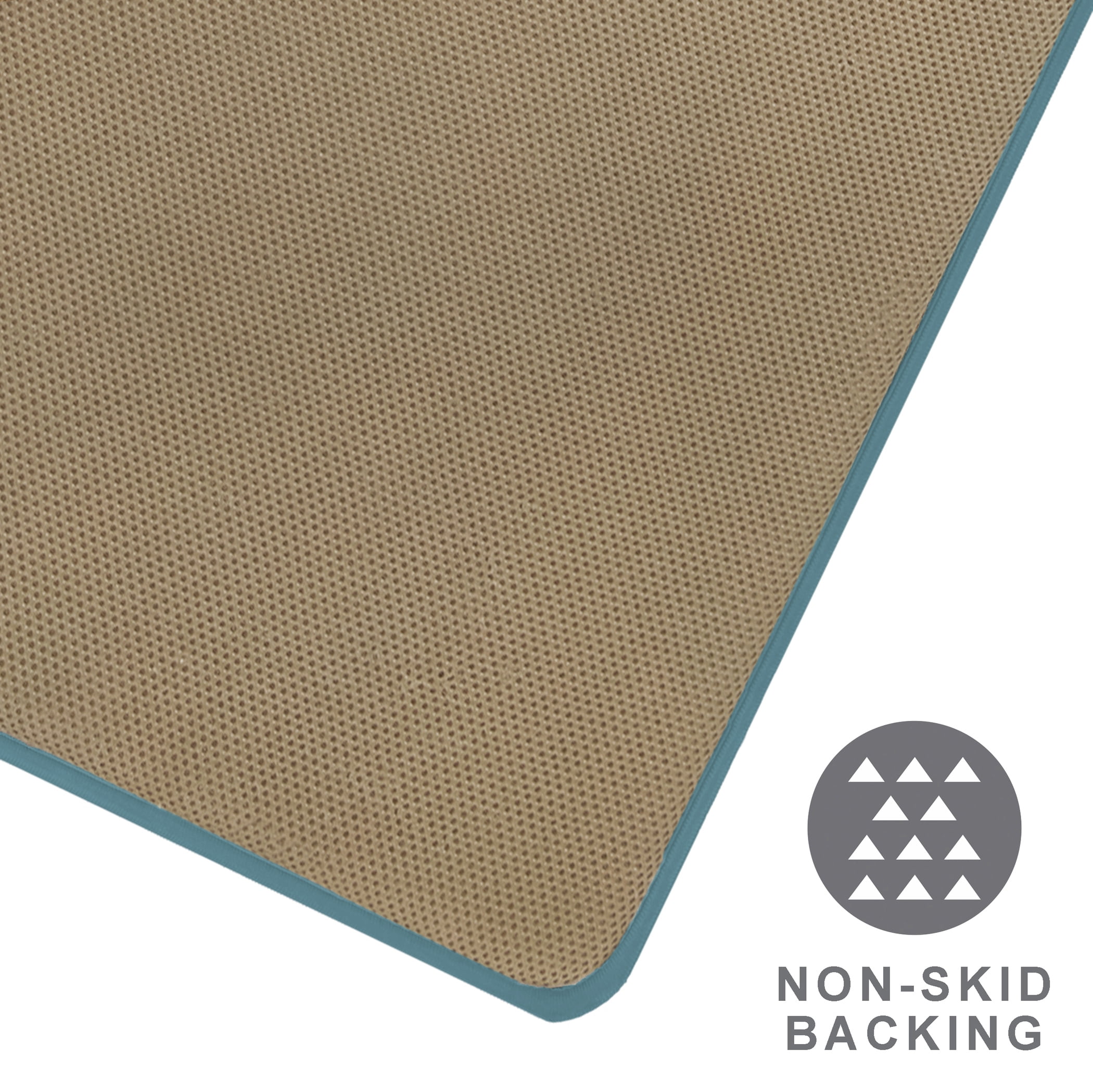 Better Homes & Gardens Signature Soft Cotton Memory Foam Bath Rug, Nimbus Blue, 20 in x 34 in