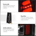 thumbnail image 6 of AJP Distributors Black Housing Clear Lens Red Tube LED Tail Lights Brake Stop Lamps Compatible/Replacement For Chevrolet GMC C/K C10 1500 2500 3500 Chevy Suburban Tahoe Blazer Yukon Cadillac Escalade, 6 of 11