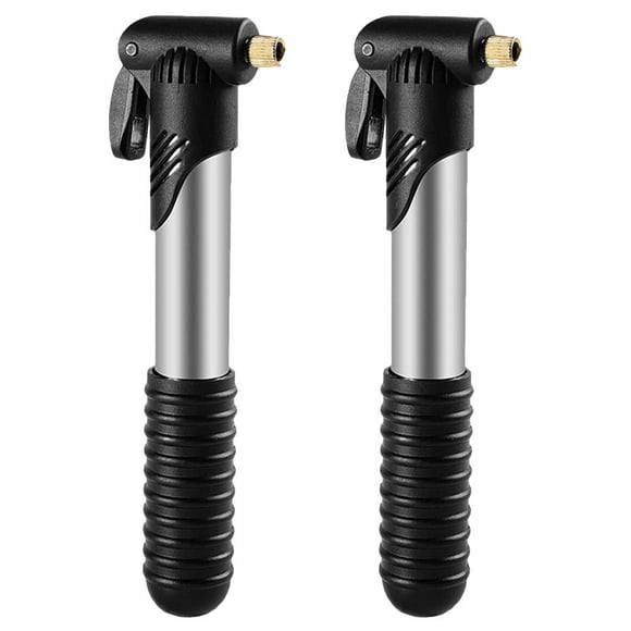 KAKOWELY Pompe à Pneu pour Vélo 2 Pcs Mini Pompe à Vélo Portable Légère Pompe à Air Multifonctionnelle pour Vélos de Montagne Vélos de Route Baskets Footballs Pompe à Air