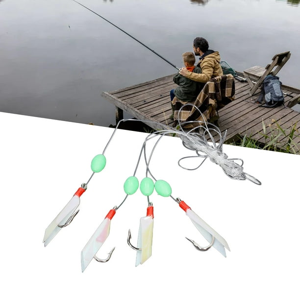 Fishing Line And Hook Set, Fishing Hook Set Luminous Ball Nylon Line For  Catfish For Saltwater 