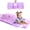 Purple Swan, variant on Lightweight Nap Mat with Pillow, Foldable Portable Sleeping Mat with Cooling Minky Dot Fabric, Breathable Nap Pad with Name Tag for Preschool, Daycare, Travel and Home