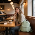 thumbnail image 4 of Large Capacity Nylon Backpack for Commuting, Durable Laptop Bag with Multiple Pockets, Water-Resistant Travel Backpack for Men & Women, 4 of 6
