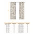 thumbnail image 6 of Beige Boho Blackout Curtains for Bedroom, Middle Century Ethnic Vintage Abstract Thermal Insulated Kitchen Drapes with Grommets, Light Blocking Window Treatment, 2 Panels 42" x 45", 6 of 7
