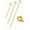 Gold, variant on Gold Necklace Extenders Delicate 2",3",4"Inches Necklace Extension Chain Set for Layering Necklaces, Chain Extender with Durable Spring Ring Clasp