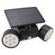thumbnail image 4 of Lámpara solar con sensor de movimiento de 30 LED para exteriores, doble cabezal, para patio, terraza, jardín, entrada., 4 of 14