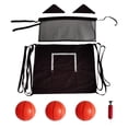thumbnail image 3 of Aro de baloncesto para trampolín con cuerdas de conexión, con bomba de baloncesto, juguetes deportivos, accesorio para trampolín de fácil instalación 3 bolas, 3 of 7