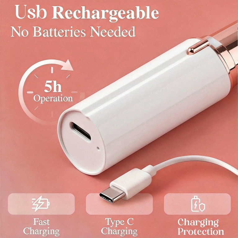 YOOVEE Rechargeable LED Facial Hair Remover for Women photo 6