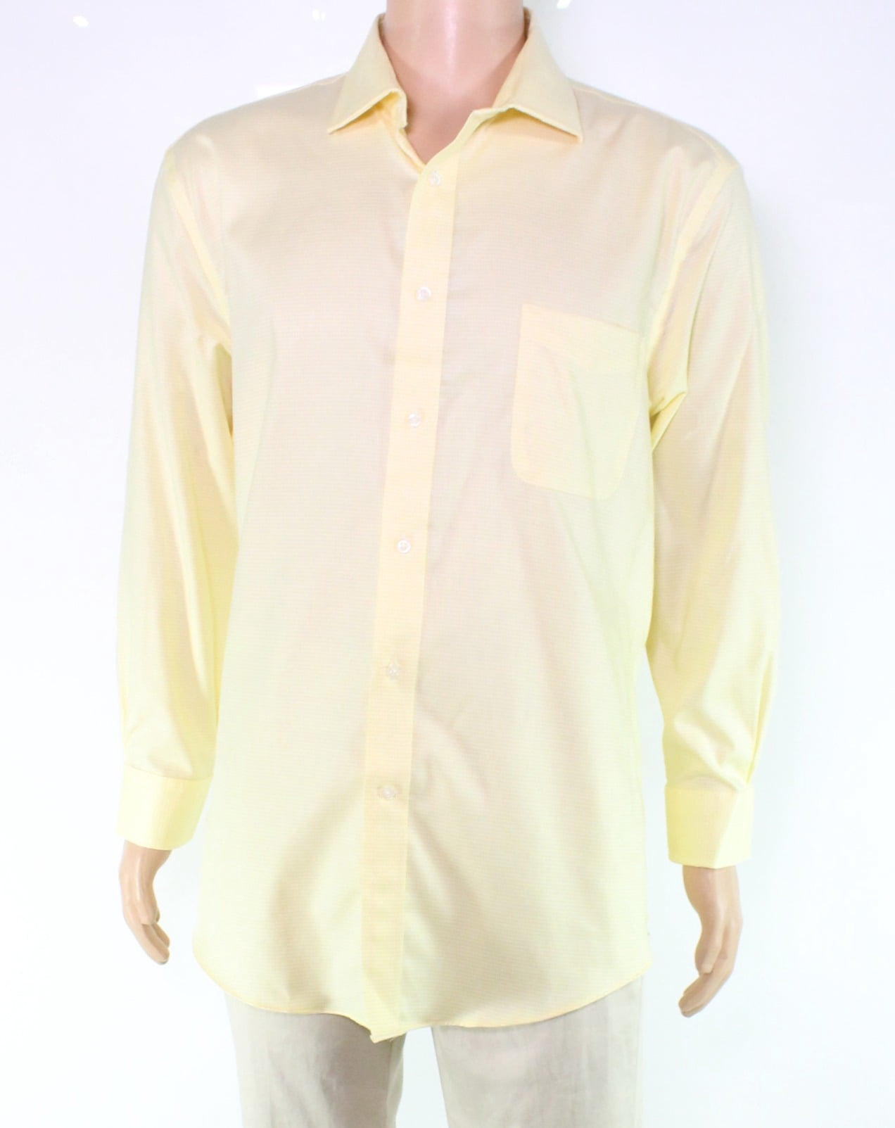 Mens Dress Shirt Houdstooth 17 1/2 