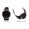 thumbnail image 2 of Reloj electrónico de pulsera de aleación LED para hombre y mujer, con pantalla táctil, digital, ideal como regalo de cumpleaños (correa negra dorada) (negro), 2 of 6