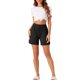 thumbnail image 2 of Pantalones cortos de pijama de modal para mujer INSPIRE CHIC, suaves y cómodos, con bolsillos, pantalones cortos elásticos de boxeador, ropa de dormir, color negro, 2 of 6