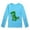 T10-Blue, variant on Ulitacool Tops For Girls Christmas Long Sleeve Dinosaur Pattern O Neck Xmas Tee 10-11 Years Blue
