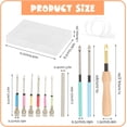 thumbnail image 2 of Kit de Aguja Perforadora de Bordado, 12 Piezas Aguja Mágica Ajustable Portátiles de Punzón para Bordar Bolígrafo - Polivalente Bolígrafo Mágico Bordado, Para Coser Artesanías de Fieltro Decoración, 2 of 4