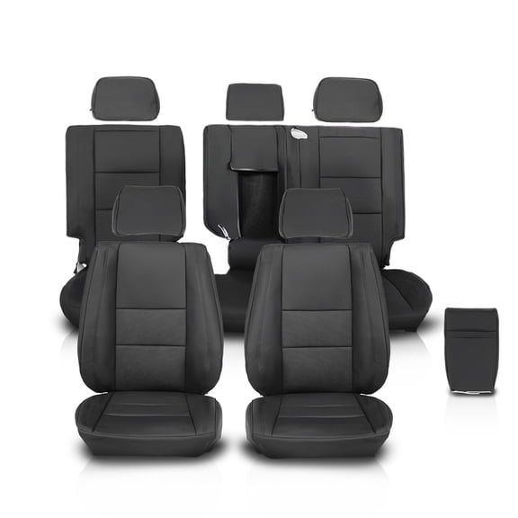 Front & Rear Full Set Seat Covers Replace Fit For 2011-2019 Jeep Grand Cherokee