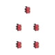 thumbnail image 3 of Yuarrent NERIES Manguera de propano Adaptador de estufa Instalación práctica Unión firme Resistencia al desgaste Estanqueidad al Rosca delgada para hilo delgado rojo 5piezas Yuarrent CBP186262, 3 of 5