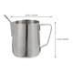 thumbnail image 5 of Taza de espuma de café de la taza de leche de acero inoxidable de 350 ml con pluma de arte latte (plata), 5 of 7