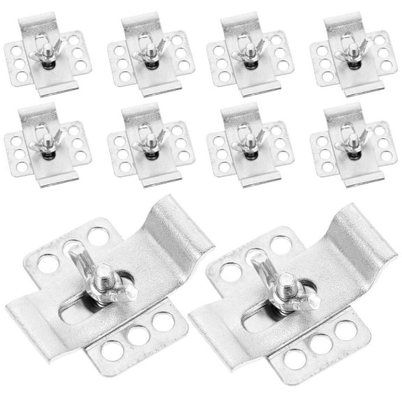 Soimiss 10Sets Sturdy Undermount Sink Support Clamps for Kitchen and Bathroom Vanity Installation
