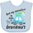 thumbnail image 3 of Inktastic Book My Reservation I'm Going to Grandma's Boys or Girls Baby Bib, 3 of 4