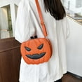 thumbnail image 2 of Nmdmisc Halloween Purse Pumpkin Purse Crossbody Bag Novelty Devil Shoulder Bag PU Leather Halloween Pumpkin Crossbody Purse, 2 of 6