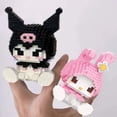 thumbnail image 4 of Sanrio Anime bloques de construcción Kawaii Hello Kitty Kuromi MyMelody Cinnamoroll Diamond Building Blocks Doll Toy, regalo de cumpleaños para niños, 4 of 4