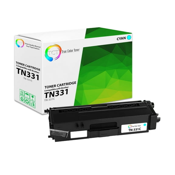 TCT TN331 Cyan Toner Cartridge - Compatible With Brother TN331 TN-331C Cyan