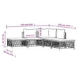 thumbnail image 2 of vidaXL 5 Piece Patio Lounge Set with Cushions Anthracite Steel, 2 of 8